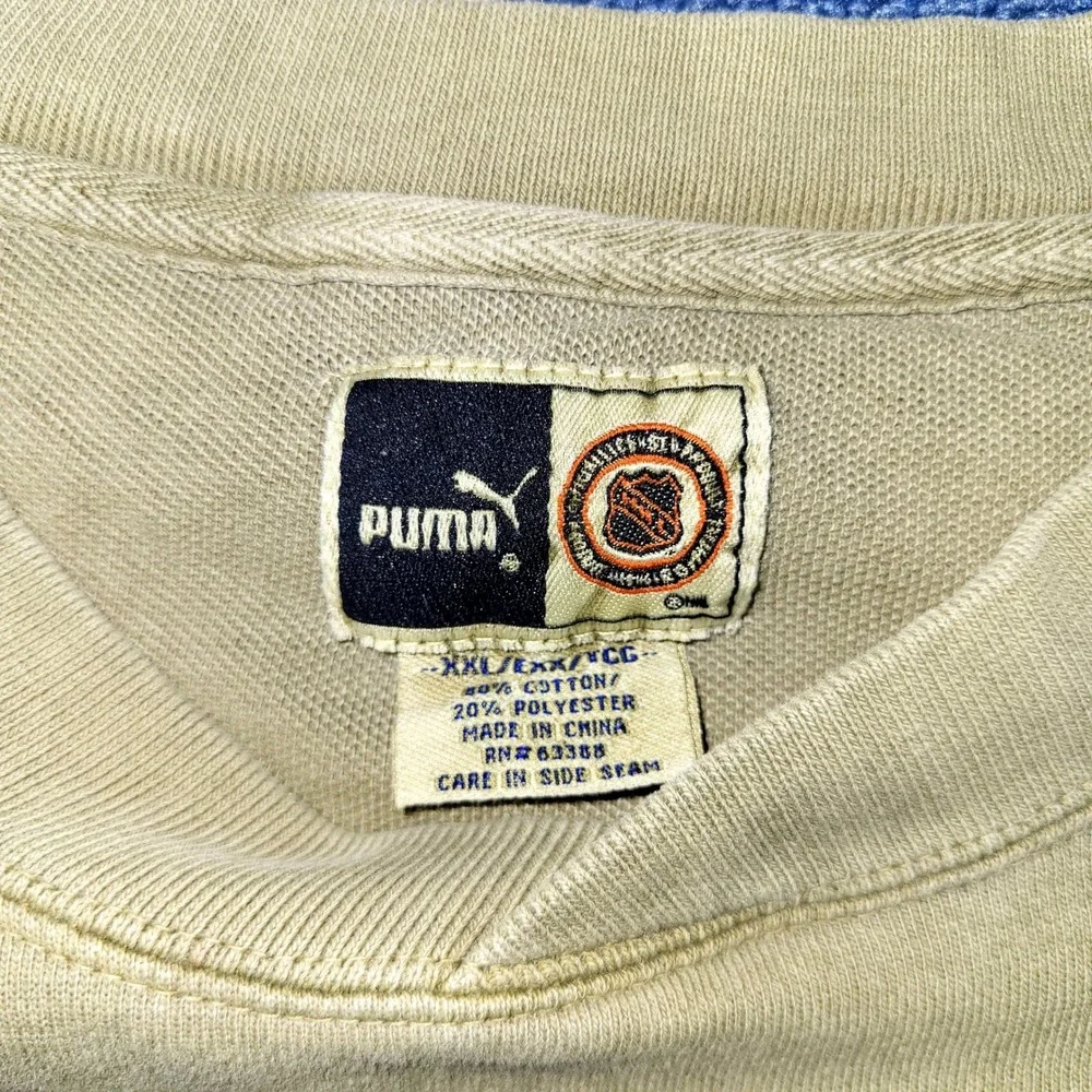Vintage St Louis Blues Puma Hockey Sweatshirt Crewneck Olive Green XXL‎